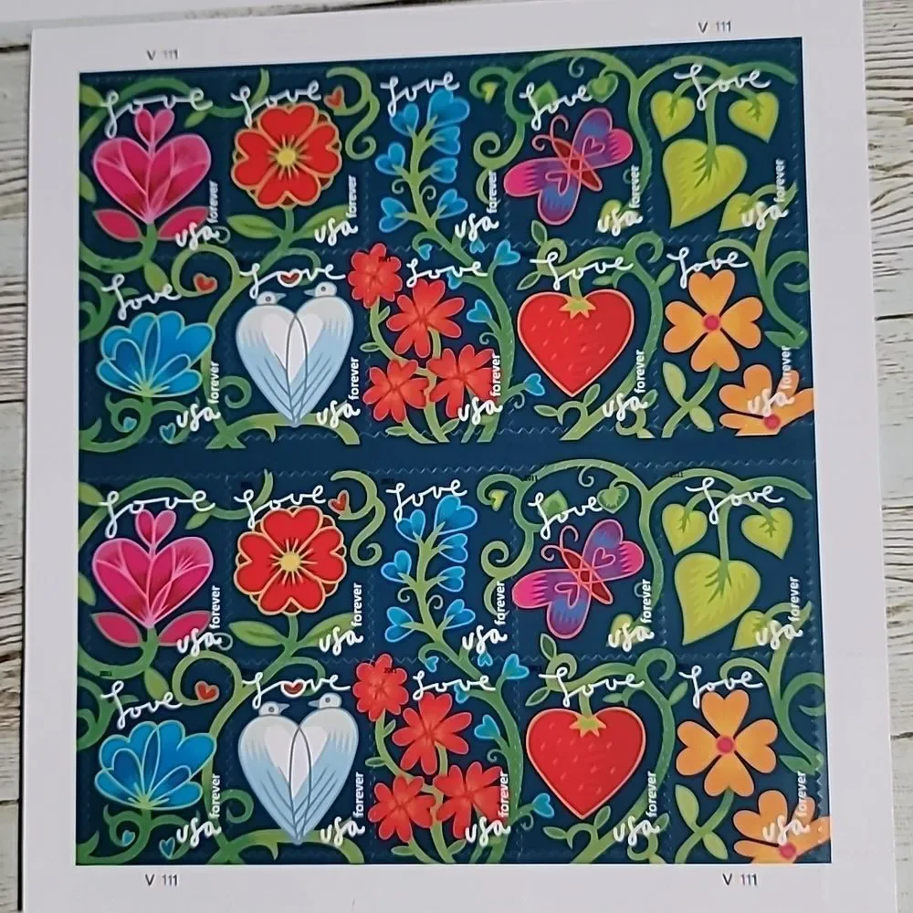 100 Garden of Love 2011 USPS Forever Stamps Wedding Invitations Save the‎ Date